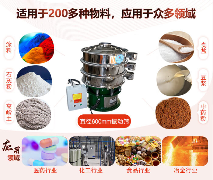 直径600mm妖精视频网站入口使用的行业:医药行业，公害处理，食品行业，化工行业。